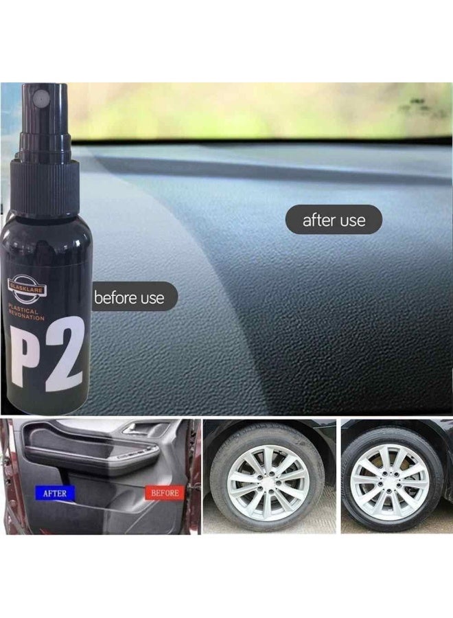 مجدد البلاستيك والجلد السحري (120 مل) – بخاخ إعادة الحيوية للأجزاء الباهتة – مفعول طويل الأمد ضد الأكسدة وأشعة الشمس – معطر برائحة مميزة. - Image 5