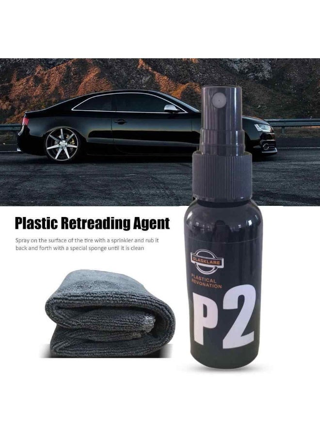مجدد البلاستيك والجلد السحري (120 مل) – بخاخ إعادة الحيوية للأجزاء الباهتة – مفعول طويل الأمد ضد الأكسدة وأشعة الشمس – معطر برائحة مميزة. - Image 3