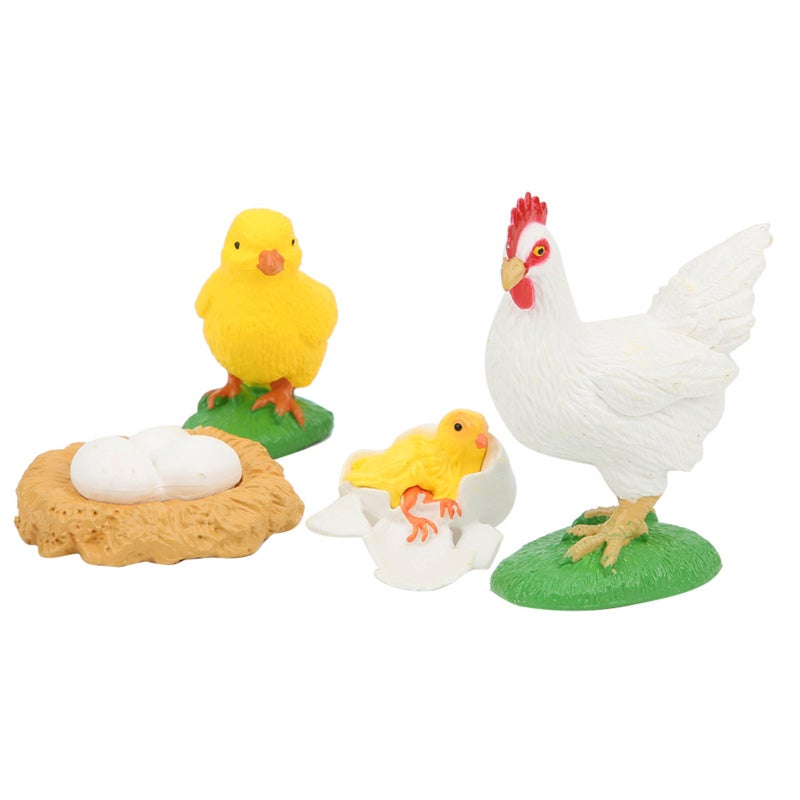 Chick Life Cycle Model: Integrated Molding, Unfading Washable PVC - Vivid Simulation, Burr-Free Durable Life Cycle Learning Toy for Homeschool Science Projects, Preschool Kids - Image 2