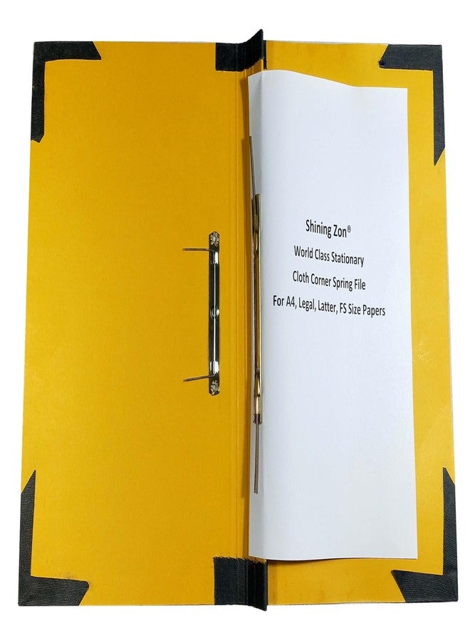Shining Zon 560 GSM Multicolor Cloth Corner Spring File Board, Cobra Clip File for Document, Certificates, Reports, Page Holder, Presentation - Pack of 12 - Image 3
