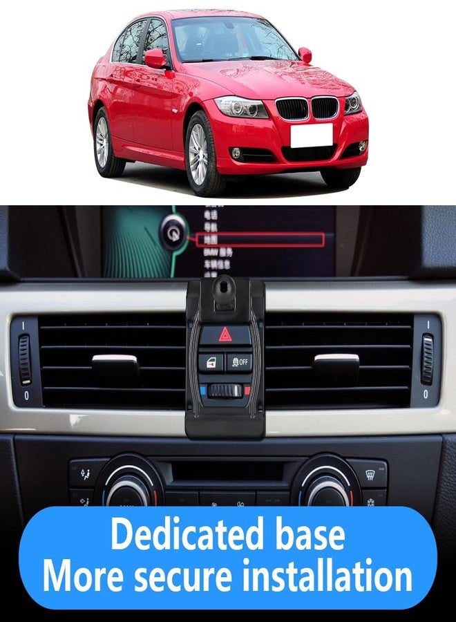 musttrue LUNQIN Car Phone Holder for BMW 3 Series 2005-2012 E90 E91 E92 E93 323 325i 328i 330i 335i 335d 328xi 335xi 325ci 330xi and BMW M3 2008-2013 Auto Accessories Cell Phones Mount Cellphone Mobile Cradle - Image 3