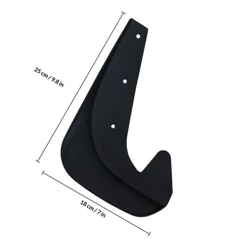 Universal Small Car Mud Flaps Tire Splash Guards 4pcs Rear Mudguard Protective Exterior Accessories - Image 3