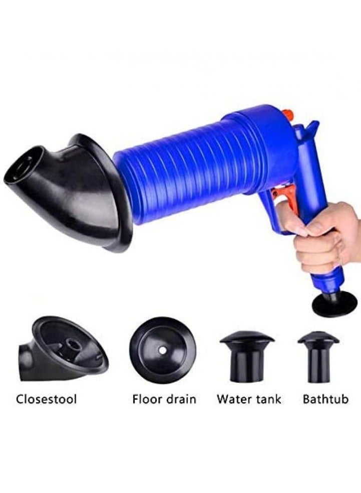 اليسا مضخة هواء عالية الضغط لتنظيف المصارف - مضخة قوية لسد المصارف والمراحيض والأحواض والأنابيب المسدودة - أداة حفر متعددة الاستخدامات للحمام والمطبخ - Image 2