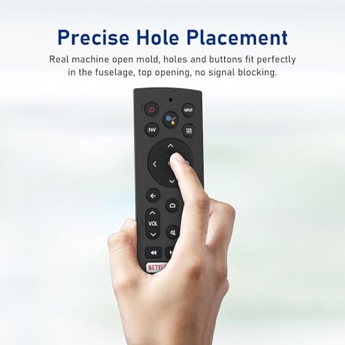 RAYA Silicone Case Cover Compatible with Hisense TV/VU GLOLED Remote Cover [Remote NOT Included] (Black) - Image 4