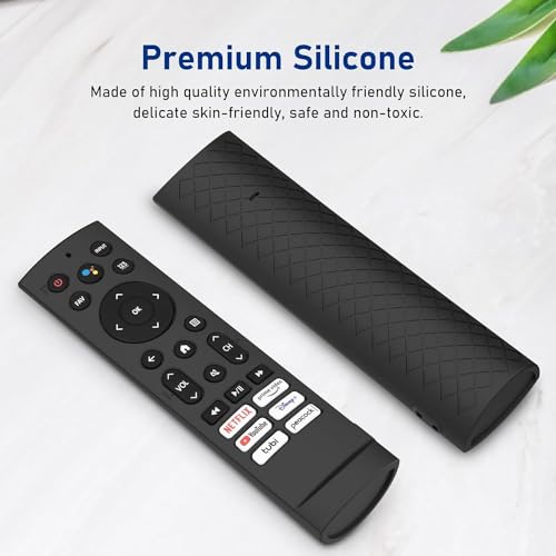 RAYA Silicone Case Cover Compatible with Hisense TV/VU GLOLED Remote Cover [Remote NOT Included] (Black) - Image 2