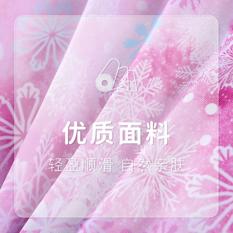 Summer Thin One-Piece Swimsuit for Girls, Cartoon Princess Style, Quick-Drying Fabric, Dry and Breathable, Beach Sun Protection Swimwear - Image 5