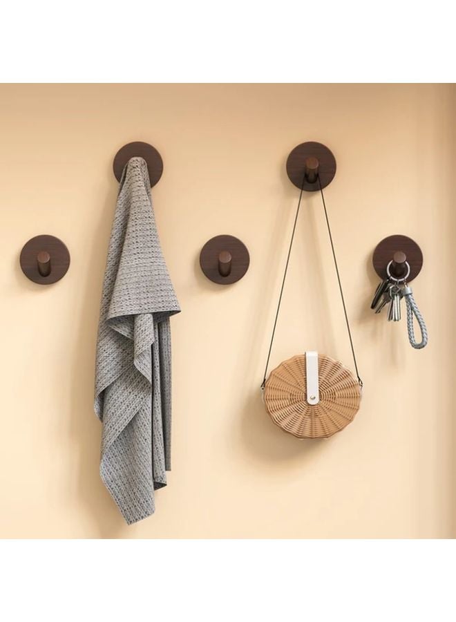 3pcs Natural Beech Wood Wall Hooks For Coats Keys And Bathroom Storage - Image 5