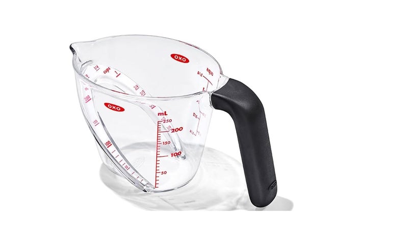 OXO Measuring Cup New Type Angled Measuring Cup Small 88 fl oz 250 ml Microwave and Dishwasher Safe Heat Resistant Made of Tritan