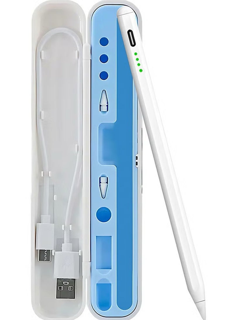 زاڤي قلم ايباد يدعم راحة اليد والميل، متوافق مع ايباد الجيل 6 إلى 11، ايباد برو 11/12.9، ايباد اير 3-7 وميني 5-7 (2018-2025) - Image 1