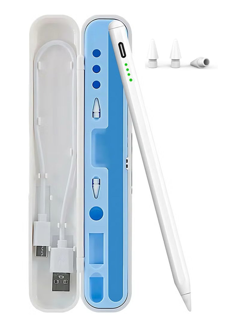 زاڤي قلم ايباد يدعم راحة اليد والميل، متوافق مع ايباد الجيل 6 إلى 11، ايباد برو 11/12.9، ايباد اير 3-7 وميني 5-7 (2018-2025) - Image 1