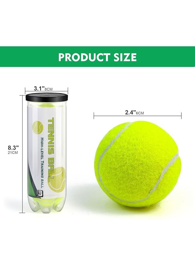 يوريفو عبوة من ثلاث كرات تنس عالية الارتداد للتدريب. مثالية للتدريب المتواصل، معبأة في عبوة محكمة الإغلاق للحفاظ على نضارتها. - Image 4