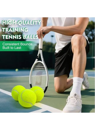 3-Pack High Bounce Practice Tennis Balls. Ideal for consistent training, delivered in a sealed tub for freshness. - view 3
