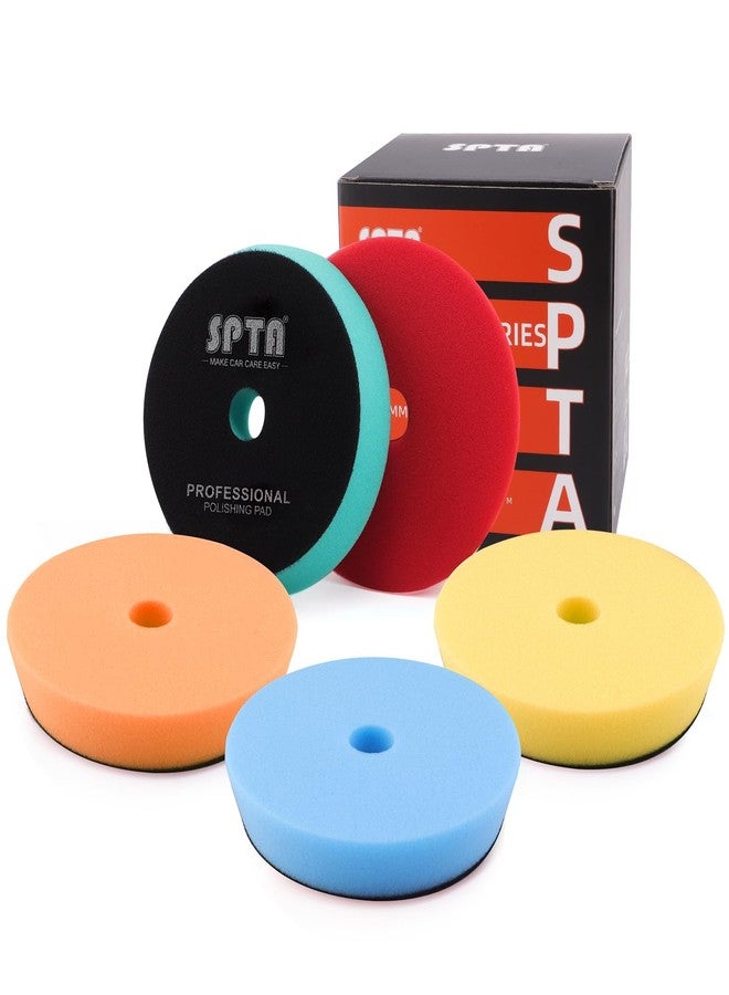 SPTA Buffing Polishing Pads, 6'' Orbital Buffer Pads Hook and Loop Buffing Pads, Foam Polish Pad 5 Grits from Coarse to Fine for 6 Inch DA Rotary Polisher Compounding, Polishing and Waxing - Image 1