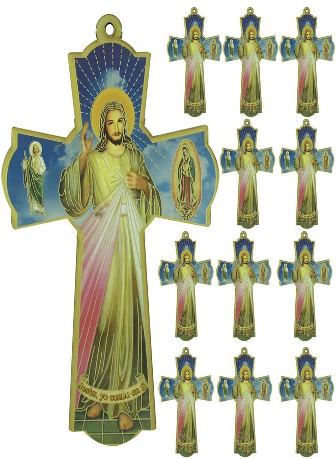 WE 12 Pcs Divine Mercy Wall Cross (12) - Image 1
