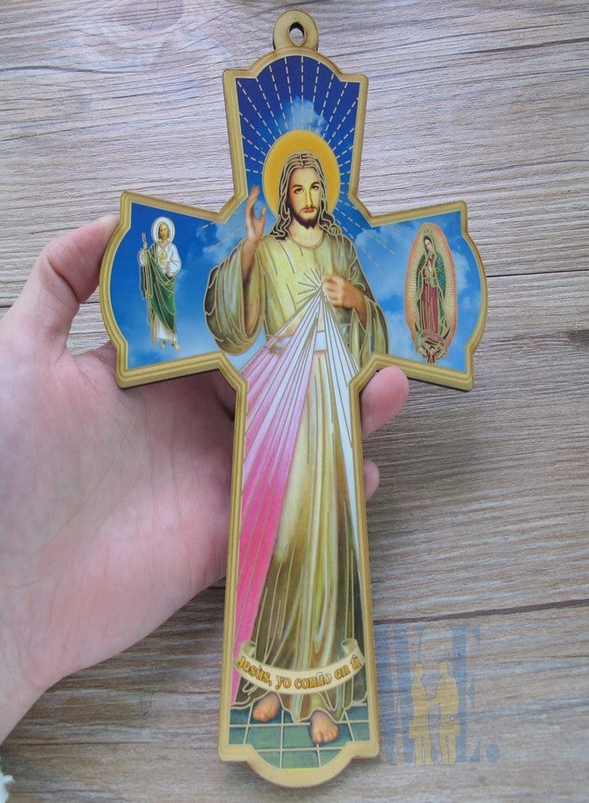 WE 12 Pcs Divine Mercy Wall Cross (12) - Image 3