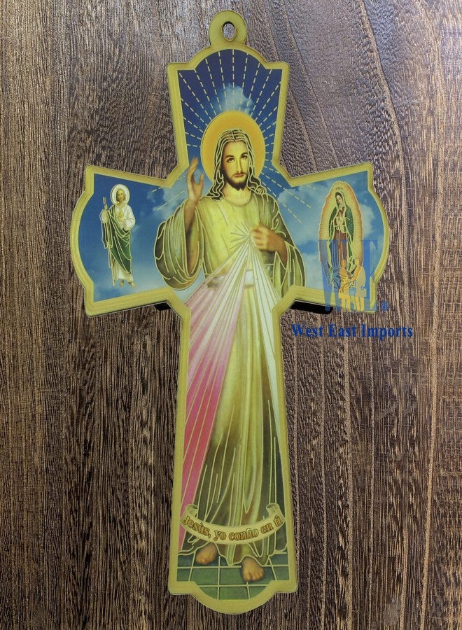 WE 12 Pcs Divine Mercy Wall Cross (12) - Image 5