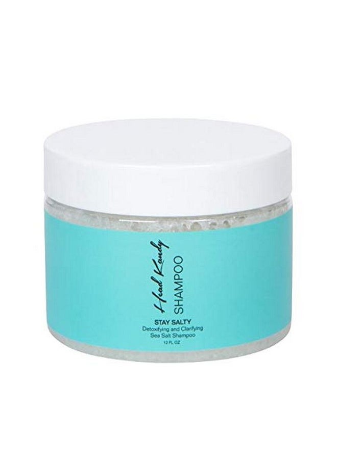 Head Kandy Stay Salty Sea Salt Purifying & Detoxifying Shampoo ; Safe For Colored Treated Hair ; Seaweed For Hydration Volume & Shine ; 12 Oz  - Image 1