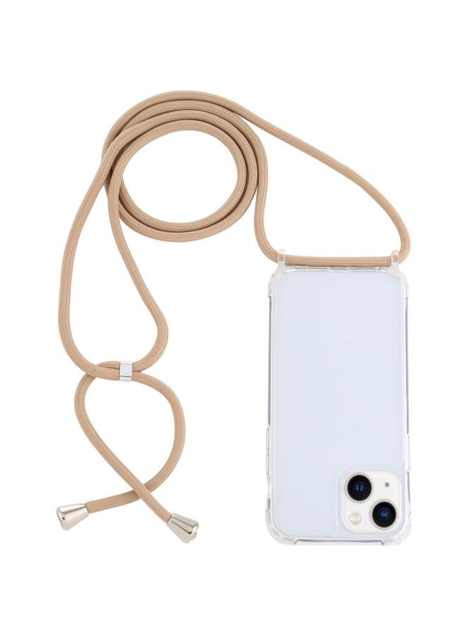 اس-توب جراب لهاتف iPhone 15، جراب حماية شفاف من الأكريليك مع وسادة هوائية ومضاد للصدمات مع حبل - Image 1