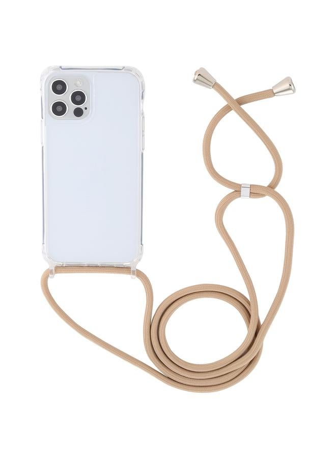 اس-توب جراب لهاتف iPhone 15، جراب حماية شفاف من الأكريليك مع وسادة هوائية ومضاد للصدمات مع حبل - Image 2