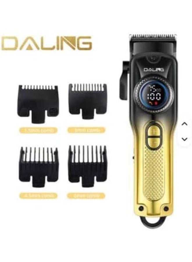 Daling Head Shaver and Beard Trim mer 7,500 RPM – Adjustable Speed ​​(5,000–7,500 RPM) – 8 Guide Combs – Digital Display – Type-C Fast Charging – 2-Hour Fast Charge – Men's Shaver - Image 3