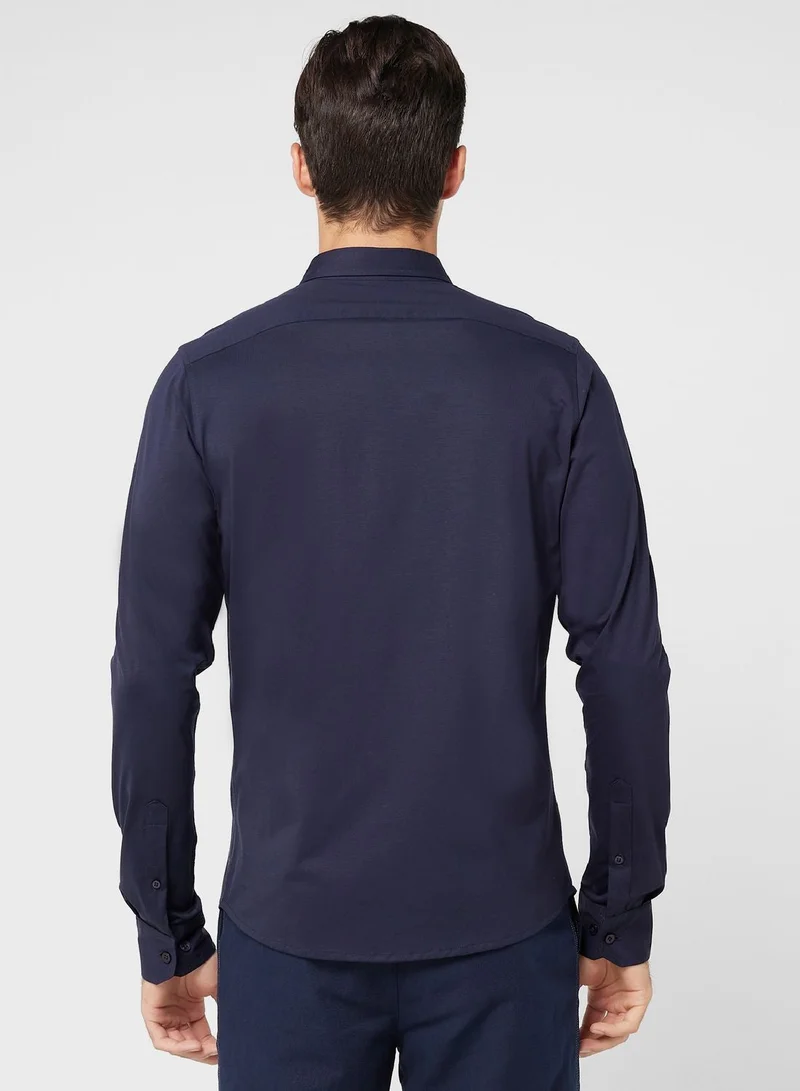 Robert Wood  Mens Knitted Fab Full Sleeve Shirt for Men | Best Price UAE