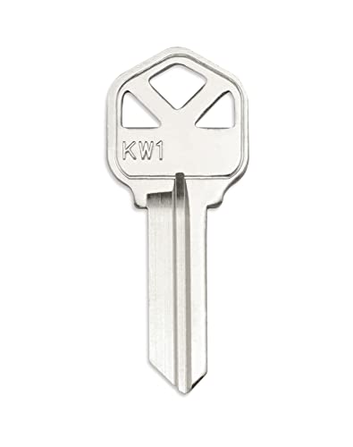 QWORK Blank Key Blanks Pack of 100 Copper Structures Key Compatible with KW1 Kwikset KS1KWI1 Keyblank - Image 3