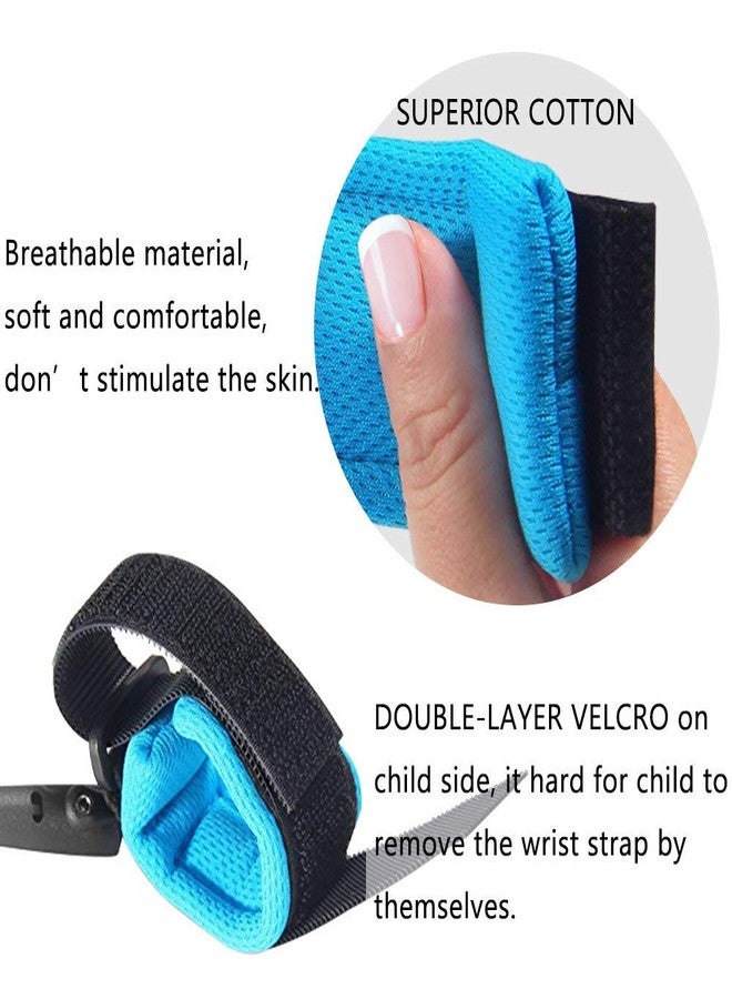HANZE 2 Pack Anti Lost Wrist Link Child Outdoor Safety Leash with Blue and Orange for Toddlers Babies & Kids, [4.92ft & 8.2ft] - Image 4