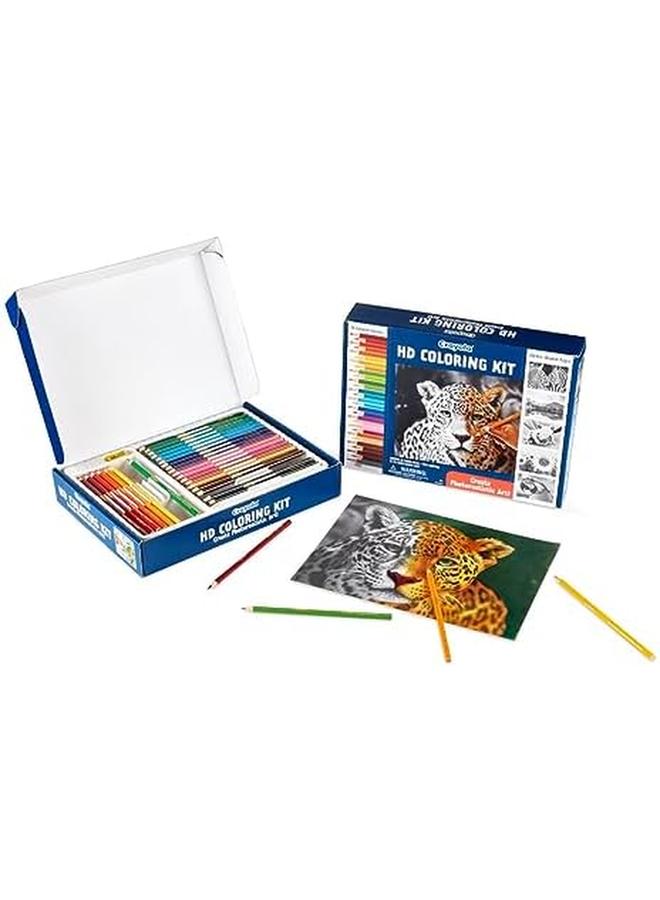 كرايولا مجموعة تلوين عالية الدقة مكونة من 30 قلم رصاص ملون و20 صفحة تلوين مميزة - Image 2