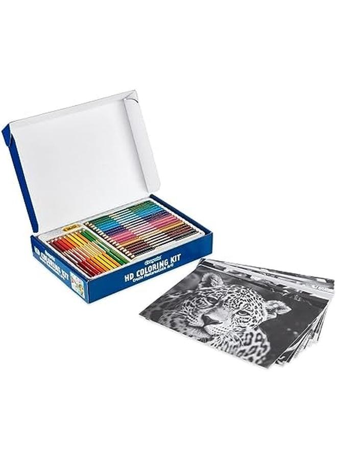 كرايولا مجموعة تلوين عالية الدقة مكونة من 30 قلم رصاص ملون و20 صفحة تلوين مميزة - Image 4