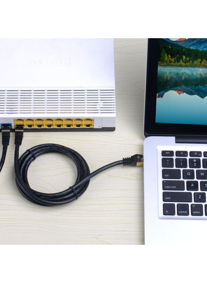 Weixun CAT7 Class 7 Network Cable Double Shielded Gigabit High-speed Network Cable 8 Core Pure Copper 10 M 20 M 30 M-Color:Black-Line Length:10 M  - Image 5