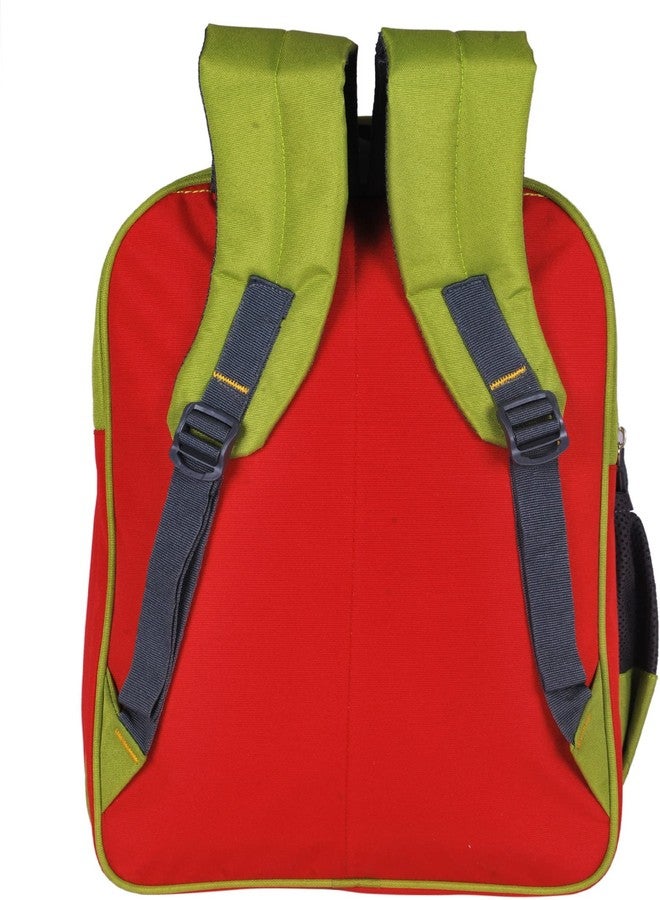 ROZEN Disney DORAEMON Print School Bag/Backpack|Solid Disney Print & Waterproof Polyester Material|2 Comparment with 2 Front Pockets|Size 41 CM (GREEN RED) - Image 3