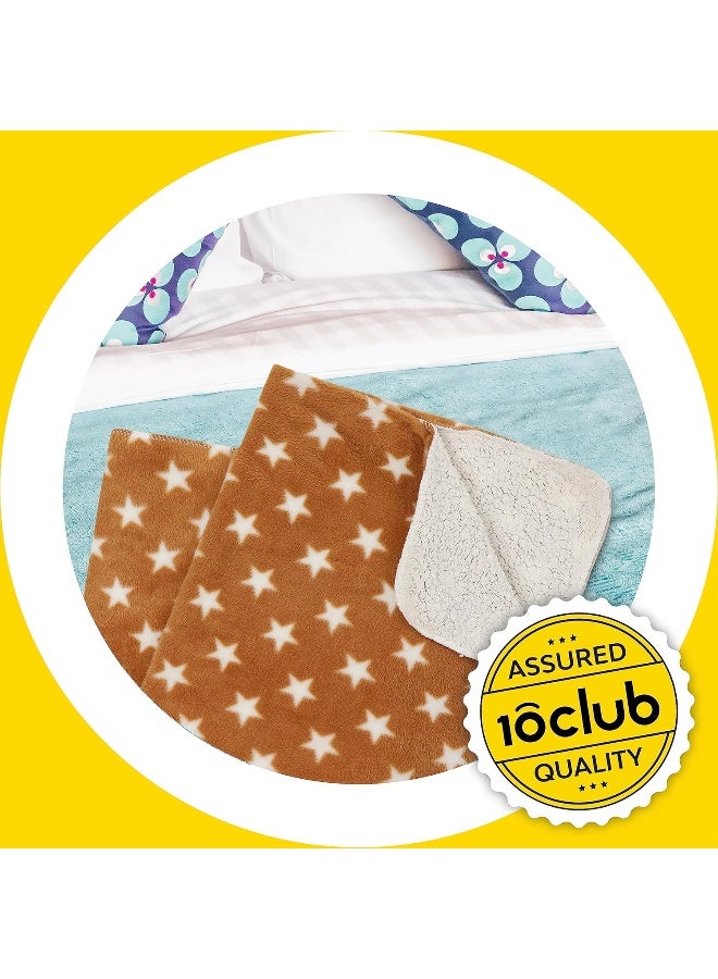 ماي نيو بون بطانية ماي نيوبورن بيبي - 2 قطعة (بني ورمادي) | كيس النوم | غلاف مولود جديد | 0-12 شهرًا | صديق للبشرة | قماط ناعم بغطاء للرأس | هدية عظيمة | منشفة حمام| روب حمام | لحاف متعدد الأغراض - Image 3