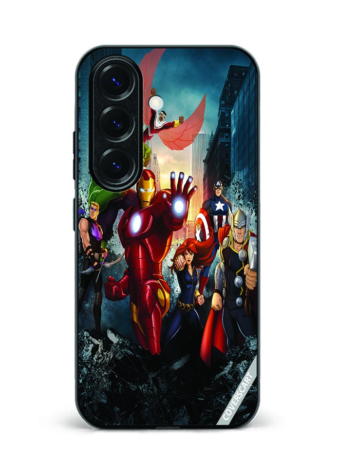 COVERSCART Protective Case Cover For Samsung Galaxy S25 Plus Marvel Heroes Design Multicolour