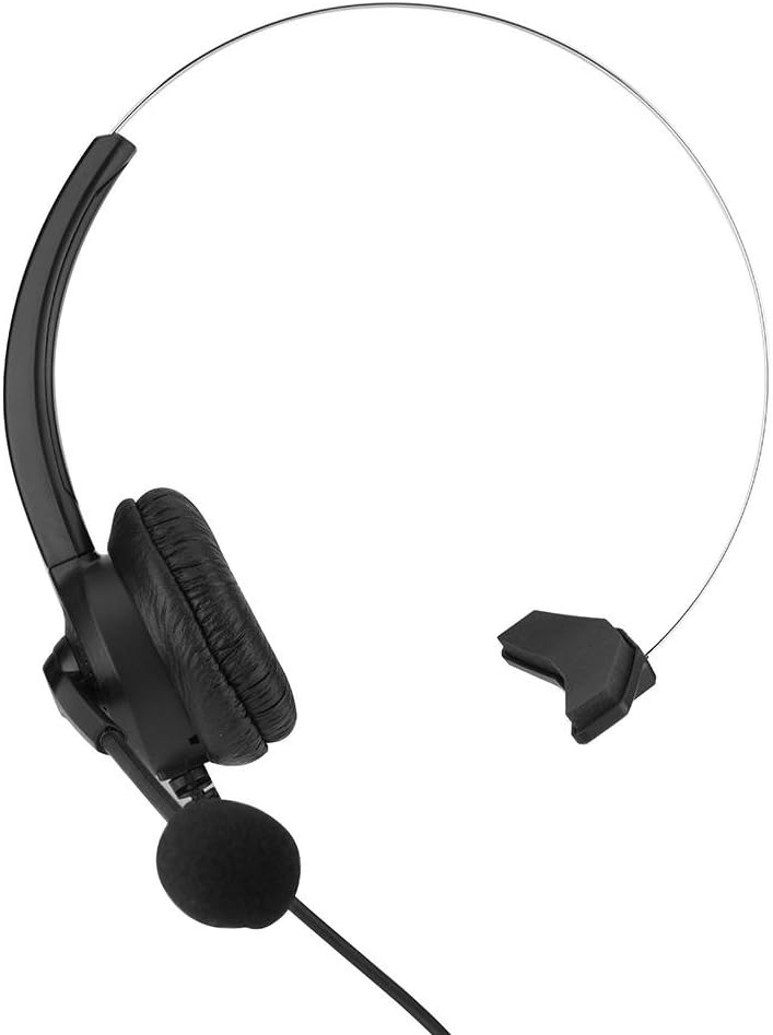Cordless Phone Headset Comfortable Wearing Lossless Sound Telephone Headset Call Center Headset Headphones Ear Phone for Business,Teams(3.5mm Head) - Image 2