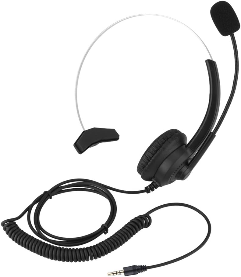 Cordless Phone Headset Comfortable Wearing Lossless Sound Telephone Headset Call Center Headset Headphones Ear Phone for Business,Teams(3.5mm Head) - Image 1