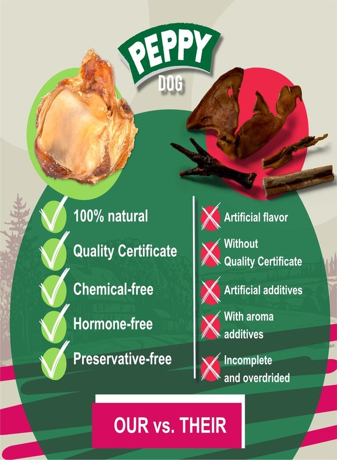 PEPPY DOG Natural Beef Kneecaps for Dogs – 100% Real Beef Bones, Long-Lasting Chew, Supports Dental Health – Available in Packs of 20 - Image 5