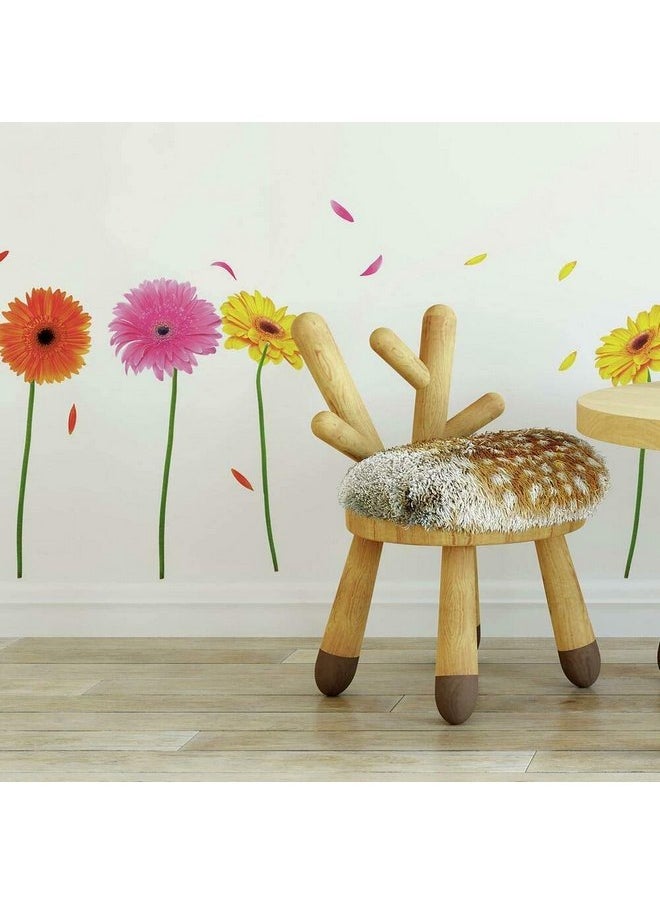 RoomMates RoomMates RMK1553SCS Small Gerber Daisies Peel and Stick Wall Decals  - Image 1