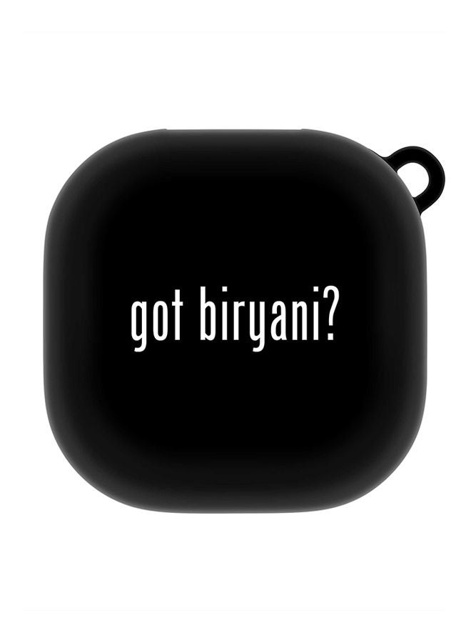 Stylizedd StylePods Custom Case Samsung Galaxy Buds Pro (2021) / Buds Live Case With Anti-Lost Keychain - Got Biryani? - Image 1