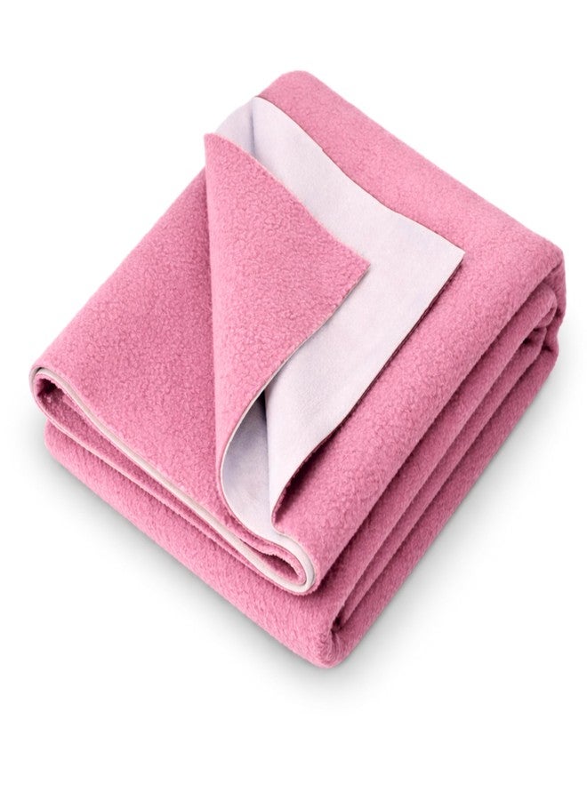 Vastrora Reusable Waterproof Dry Sheet for Baby & Adults | Extra Absorbent Urine Sheet, Quick Dry Soft Breathable Fleece Rubber Sheet Alternative | Bed Wetting Mat (Pack of 1 | Medium | 100x70 cm) - Image 1