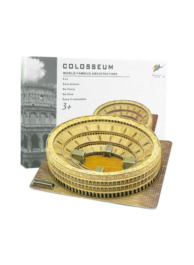 3D 3D PUZZLE World Building 3D PUZZLE Paper DIY Gift 3D PUZZLE GAME-Color:Dubai Sailing Hotel - Image 3