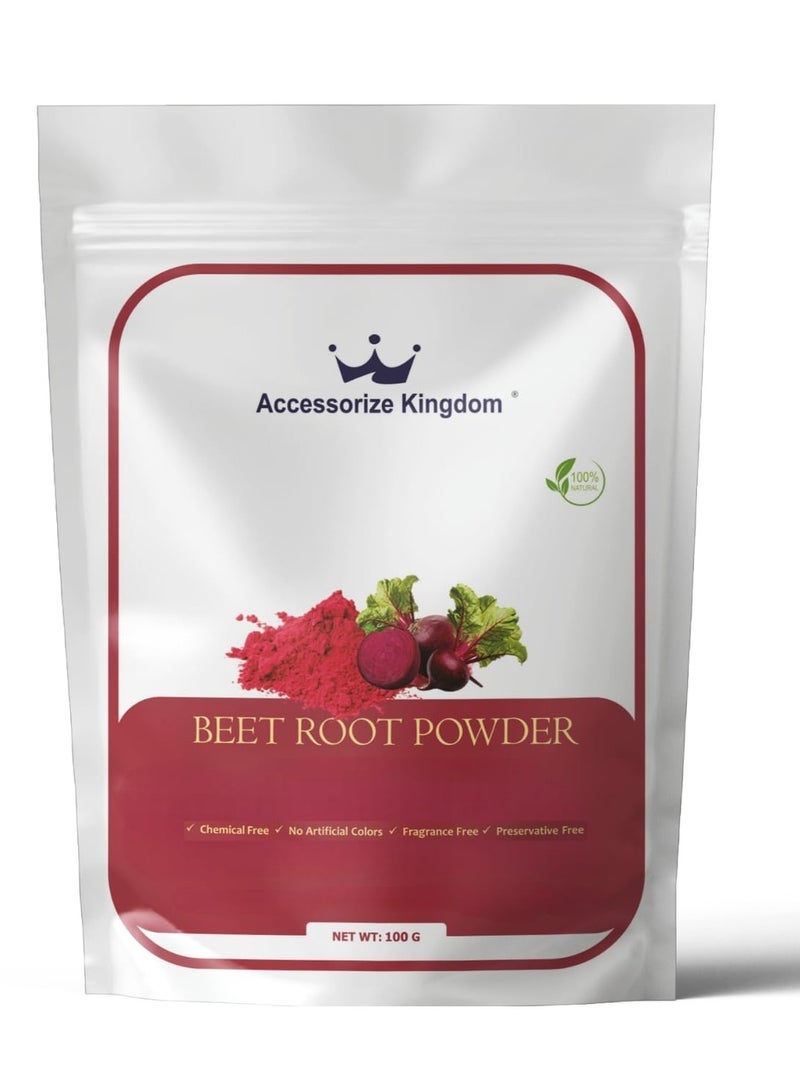 Accessories 22 Beetroot Powder (50gm) â€“ 100% Natural & Pure | Suitable for Skin & Body | Enhances Skin Glow, Reduces Pigmentation & Fine Lines | Rich in Nutrients & Essential Vitamins | Preservative-Free - Image 1