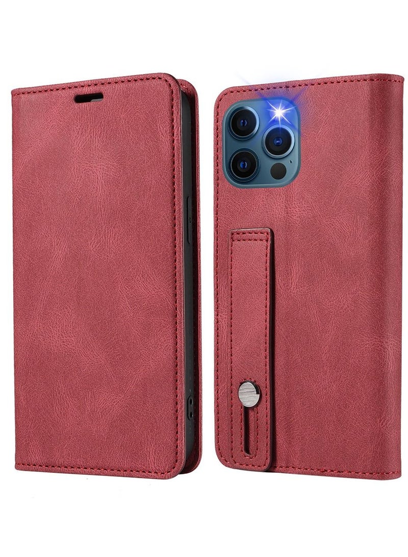 Loquat Suitable For iPhone Solid Color Flip Type Anti-fall Mobile Phone  Case - Image 1