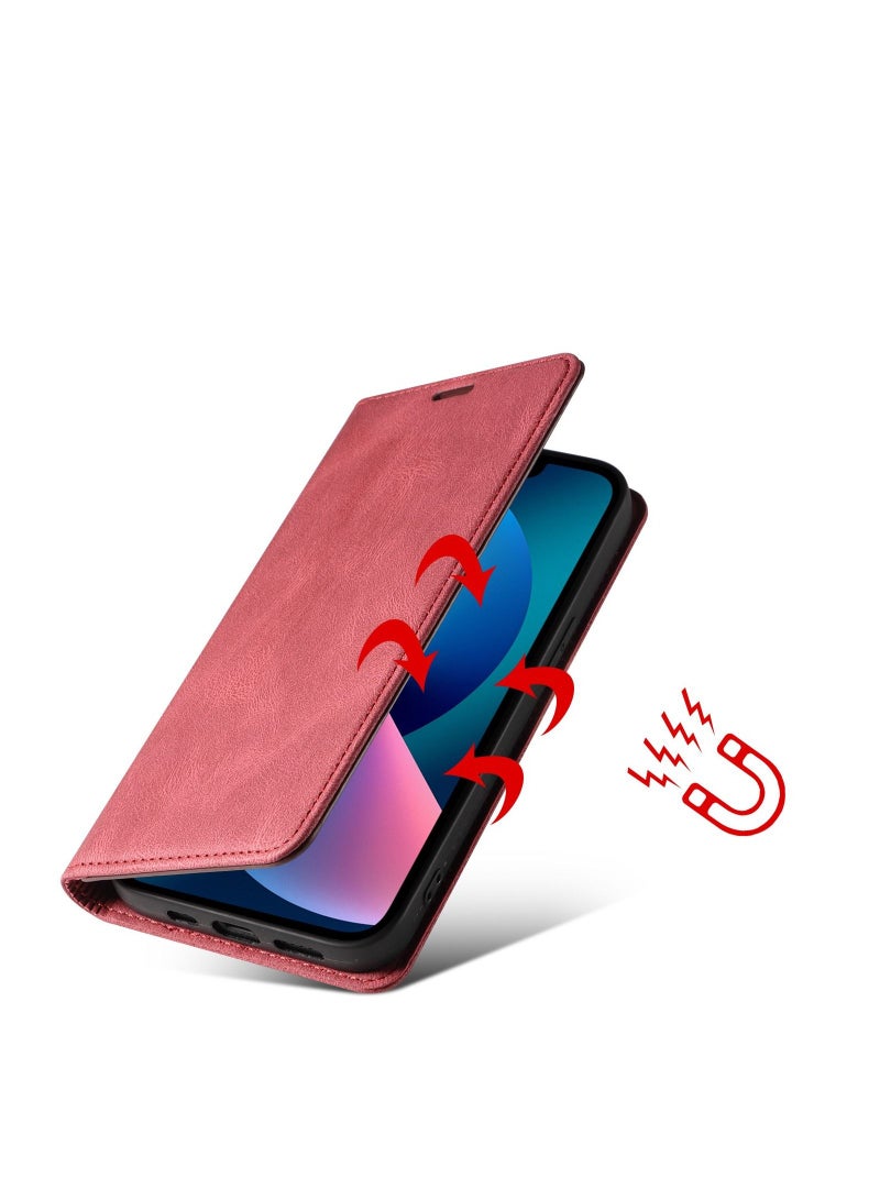 Loquat Suitable For iPhone Solid Color Flip Type Anti-fall Mobile Phone  Case - Image 2