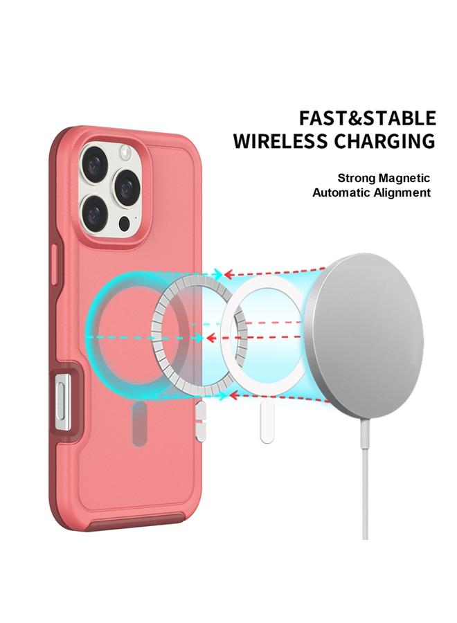 S-TOP Case For iPhone 16 Plus Shockproof MagSafe Armor PC Hybrid TPU Phone Case - Image 5