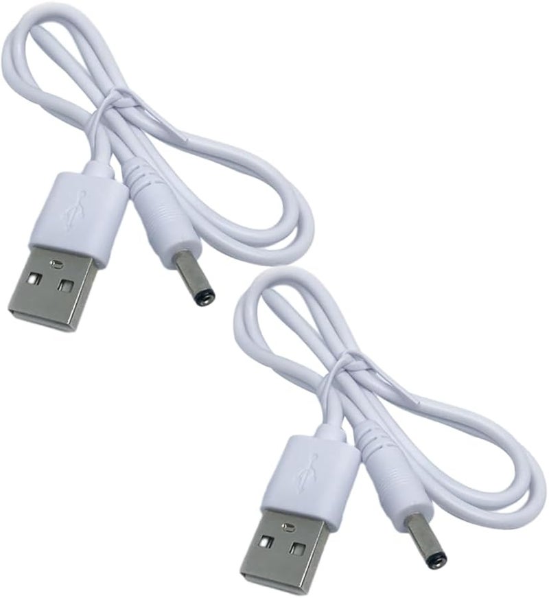 قطعتان من كابل الشحن من USB إلى DC، سريع الشحن، للأجهزة القابلة لإعادة الشحن مع حماية من الشحن الزائد. - Image 1