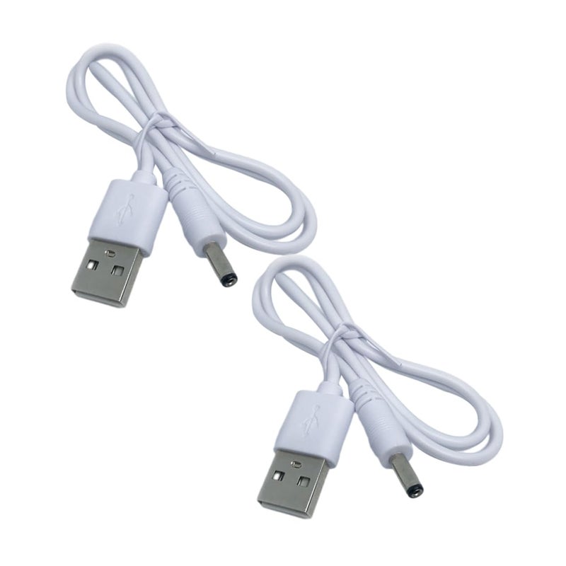قطعتان من كابل الشحن من USB إلى DC، سريع الشحن، للأجهزة القابلة لإعادة الشحن مع حماية من الشحن الزائد. - Image 2