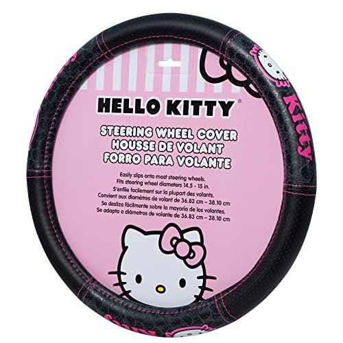 Plasticolor 006785R01 Hello Kitty Collage Speed Grip Steering Wheel Cover - Image 1