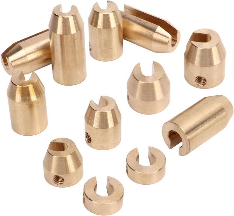 SUNGOOYUE Brass Spoke Balance Weights, Universal Fit Wheel Weights Kit for Spoke Balancing, 8 Sizes 1/4 Oz to 1-3/4 Oz, Super Moto Dual Sport Metric Cruisers GS Model Vintage (12 Piece Set) - Image 5