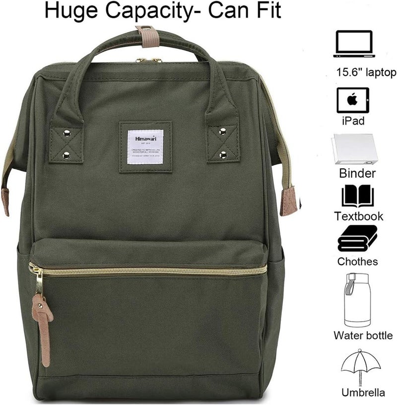 Himawari Laptop Backpack Travel Backpack With USB Charging Port Large Diaper Bag Doctor Bag School Backpack for Women&Men - Image 3