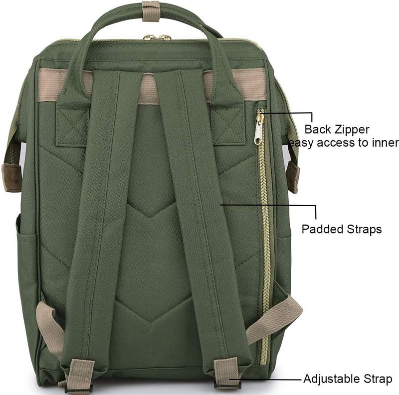 Himawari Laptop Backpack Travel Backpack With USB Charging Port Large Diaper Bag Doctor Bag School Backpack for Women&Men - Image 5